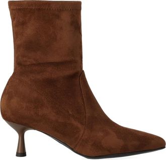 Sergio Levantesi Celine 67 Veterlaars - Dames - Laarzen met Hak - Bruin - 38 EU - Leer - Schoenen