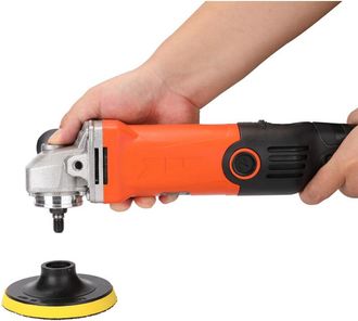 OEM Pulidora Rotativa Para Coches De 1200 W, Kit De Pulido Y Encerado Con 6 Velocidades Variables (1000-3500 Rpm) Y Mango Extra&iacute;ble Para Pulir Y Encerar B