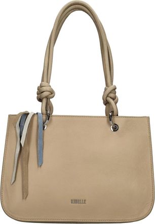 Rebelle Zelinda Mini Handtas - Dames - Schoudertassen - Beige - ONE Size - Leer - Tassen