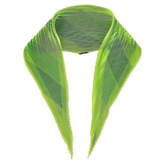 Herm&egrave;s Herm&egrave;s Plisse Sjaal in Groene Zijden