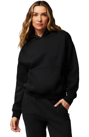 Fabletics Womens Year Round Terry Hoodie in Black at Nordstrom, Size X-Large