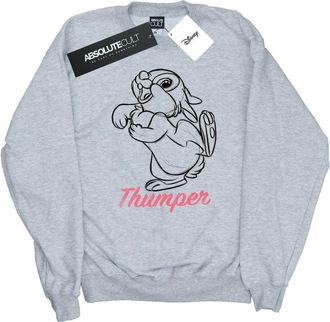 Disney Dames/Dames Bambi Thumper Lijntekening Sweatshirt (Sportgrijs)