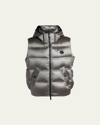 Moncler Fluidite Zip-Front Down Vest