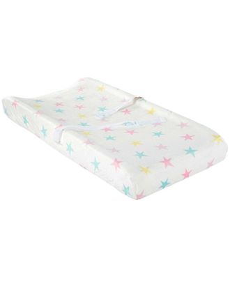 Lush D&eacute;cor Lush Decor Rainbow Allover Stars Soft & Plush Changing Pad Cover