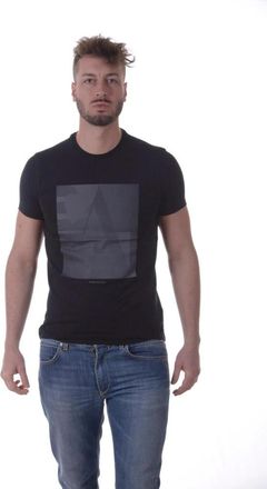 Armani Jeans Sweatshirts - Heren - T-shirts - Zwart - L - Katoen - Tops