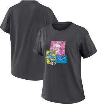 WEAR by Erin Andrews Womens WEAR by Erin Andrews Charcoal Texas Rangers Domestic Box Color Boyfriend T-Shirt at Nordstrom, Size X-Small