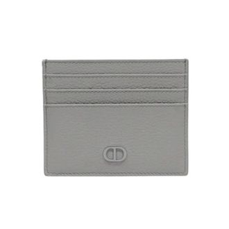 Dior Pre-owned Wallets, male, Gray, Size: ONE SIZE Pre-owned CD Icon Leather Card Holder