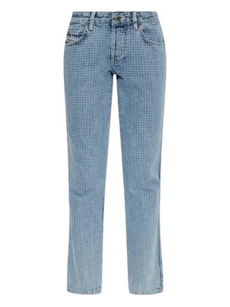 Diesel 1992 D-Jiann pattern jeans - women - Cotton - 25/32 - Blue