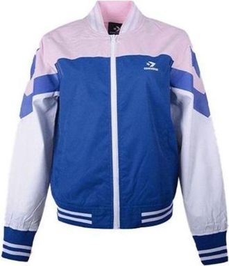 Converse (WMNS) Converse Non-Padded Baseball Bomber Asia Sizing Pink Blue White 10017460-A01