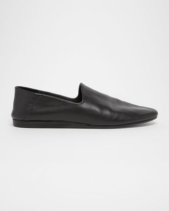Jacquemus Men & apos;s Les Pantoufles Leather Flats