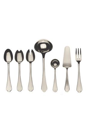 Mepra Dolce Vita Mirror 7-Piece Place Serving Set in Champagne at Nordstrom