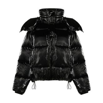 Calvin Klein Jeans Jassen, Dames, Zwart, L, Polyester, High Filled Wide Puffer Jacket