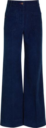Victoria Beckham Alina Flared-leg Corduroy Jeans - Indigo - 27 (W27 / UK8-10 / S)