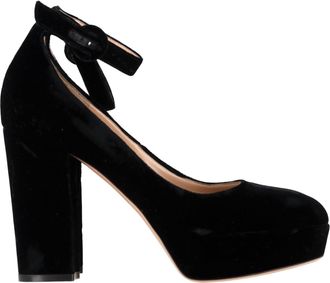 Gianvito Rossi Mary Jane Pumps in Black Suede