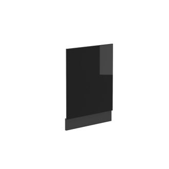 Vicco Panel Frontal R-line, Negro Brillo Intenso, 45 Cm Sin Encimera