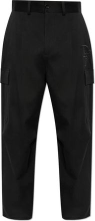 Dolce & Gabbana Katoenen broek type cargo - Heren - Wijde Broeken - Zwart - S - Katoen - Broeken