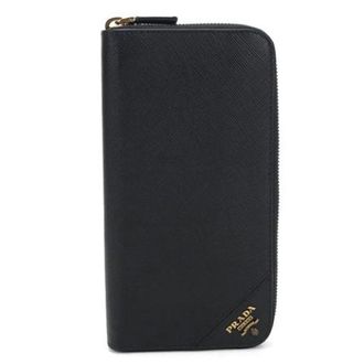 Prada Pre-owned Wallets, male, Black, Size: ONE SIZE Pre-owned Long Wallet (Bi-fold)