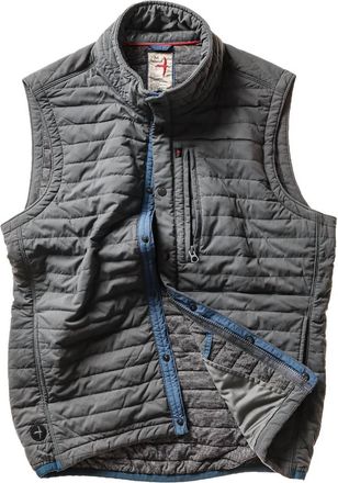 Relwen Mens Windzip Vest In Charcoal