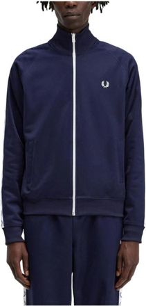 Fred Perry Klassiek marineblauw sweatshirt met ritssluiting - Heren - Vesten met rits - Blauw - 2XL - Hoodies & sweatvesten