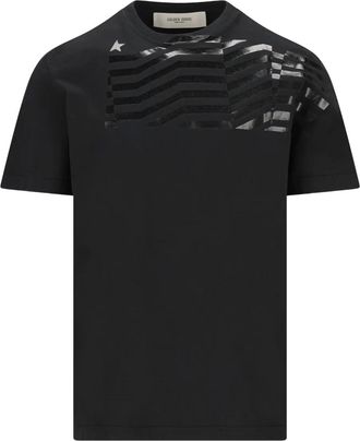 Golden Goose T-shirt con stampa - Nero