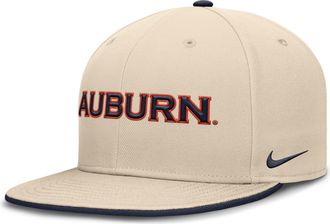 Nike Auburn Primetime True Nike Mens Dri-FIT College Fitted Hat in Brown | NC110C38AUN-4EN