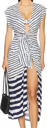Vix Sasha V-Neck Coverup In Stripe
