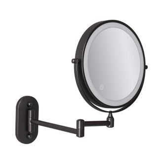 OEM Espejo De Pared Con Aumento Led De 8 Pulgadas, Recargable Por Usb Con Aumento De 1x/7x, Color Negro