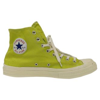 Comme Des Gar&ccedil;ons Comme des Gar&ccedil;ons Play x Converse Chuck 70 High-Top Sneakers in Green Canvas