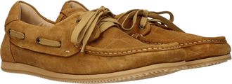Jacquemus Mens Brown Leather Slip-On Loafers