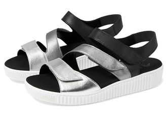 Gabor Gabor 43.600 Womens Shoes Argento/Stone/Schwarz : EU 42 (US Womens 10.5-11) M, Leather/Suede