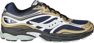 Saucony Low-Top White and Grey Sneakers with Black Accents