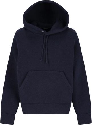 Bottega Veneta Sweater MW Compact Cashmere Knit - Dames - Hoodies - Blauw - M - Kasjmier - Hoodies & sweatvesten