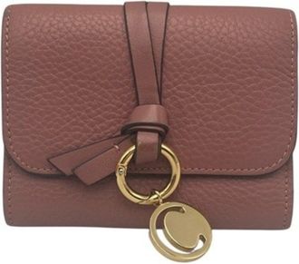 Chlo&eacute; Pink Leather Wallet (Tri-Fold) (Pre-Owned)