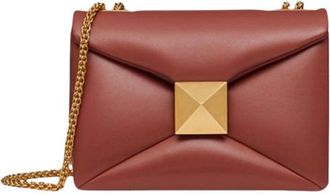 Valentino Garavani Valentino Rust One Stud Shoulder Bag