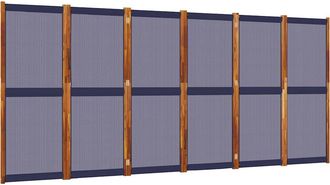 vidaXL Biombo Divisor De 6 Paneles Azul Oscuro 420x180 Cm Vidaxl