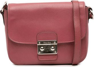 Miu Miu 2010 Leather Madras crossbody bag - Red