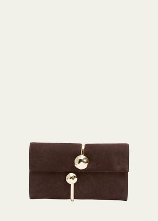 SIMKHAI Amaya Suede Clutch