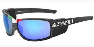 Salice 015 ITA NERO/RW BLU Mens Sunglasses Black Size Standard
