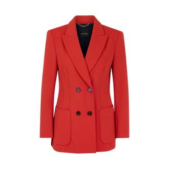 Marc Cain Dubbelzijdig Blazer - Dames - Jassen - Rood - Maat: XL Leer