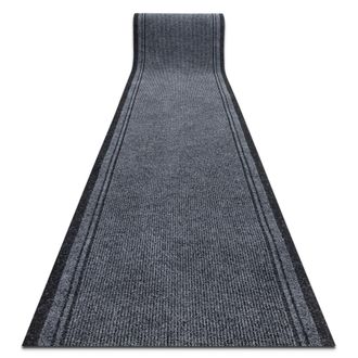 RugsX Rugsx - Felpudo Alfombra De Pasillo Con Refuerzo De Goma M&aacute;laga Gris 2107 100 Cm Grey 100x1000 Cm