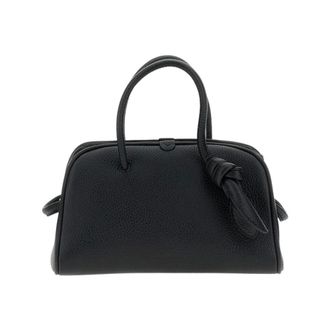 Jacquemus Handbags, female, Black, Size: ONE SIZE Small Soft Bowling Bag