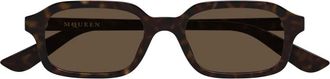 Alexander McQueen Am 0558S Zonnebril - unisex - Zonnebrillen - Bruin - 51 MM - Accessoires