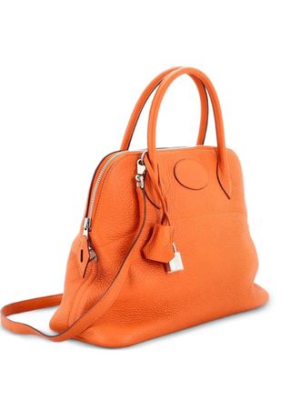 Herm&egrave;s Borsa a tracolla Bolide 31 in pelle Clemence - Arancione