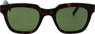 Retro Superfuture Round Sunglasses Cg1 Green