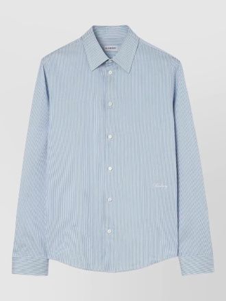 Burberry mens stripe cotton shirt long sleeves