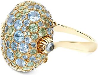 Nanis Geelgouden ring met edelsteen