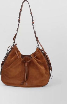 Isabel Marant shoulder bag adjustable strap detachable pouch suede