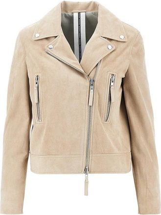 s.w.o.r.d Suede leather biker jacket Woman 48
