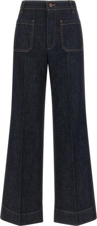 Victoria Beckham Alina Jeans - Dames - Loose Fit Jeans - Blauw - W29 - Katoen - Jeans