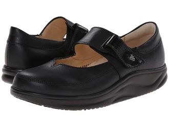 Finn Comfort Nagasaki Womens Shoes Black Nappa/Patent : UK 5 (US Womens 7.5) Medium, Leather
